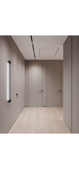 Двери скрытого монтажа крашены по ралл